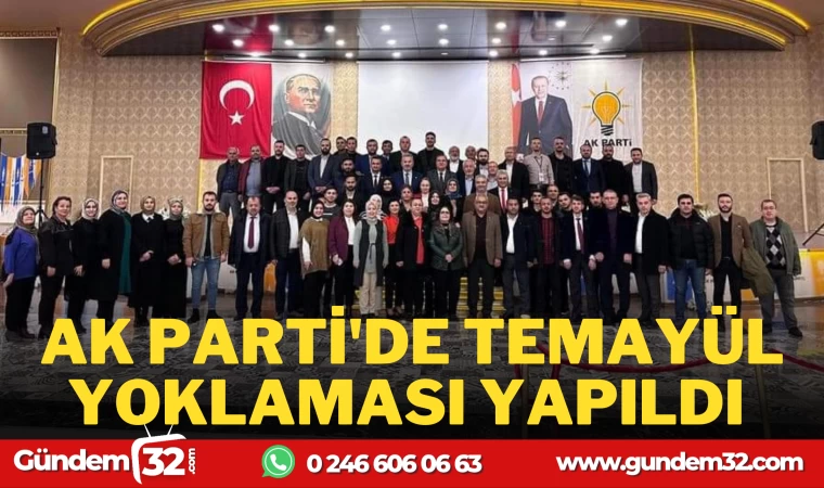 AK PARTİ'DE TEMAYÜL YOKLAMASI YAPILDI