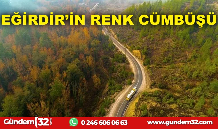 Eğirdir'de kış mevsiminde sonbahar renkleri büyüledi