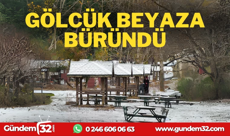 GÖLCÜK BEYAZA BÜRÜNDÜ