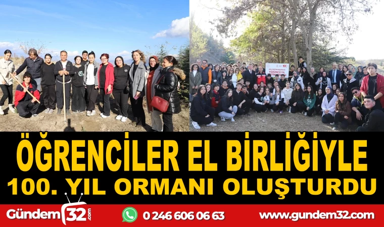 Isparta'da Öğrenciler El Biriliğiyle Orman Oluşturdu