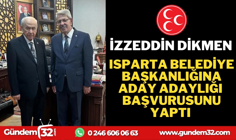 İZZEDDİN DİKMEN BAŞVURUYU YAPTI