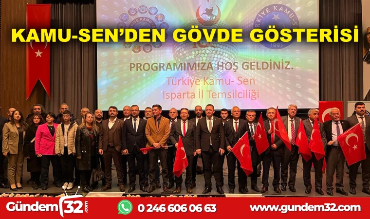 KAMU-SEN'DEN GÖVDE GÖSTERİSİ