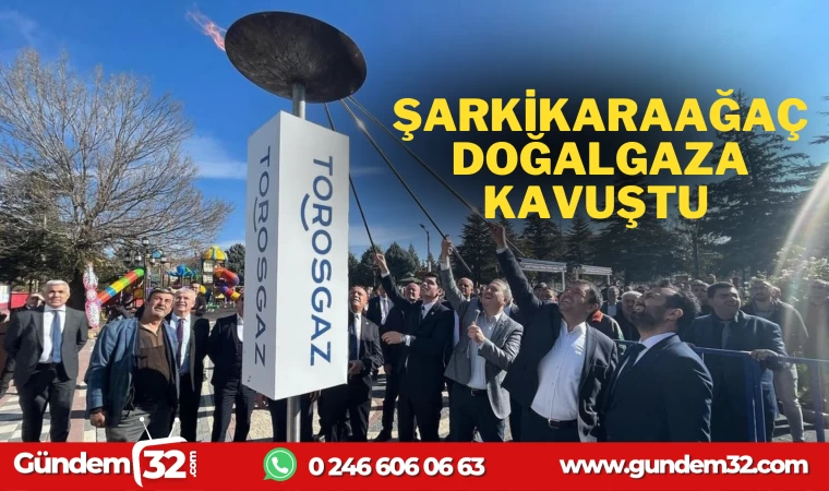 ŞARKİKARAAĞAÇ DOĞALGAZA KAVUŞTU