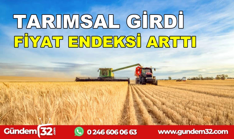 TARIMSAL GİRDİ FİYAT ENDEKSİ ARTTI