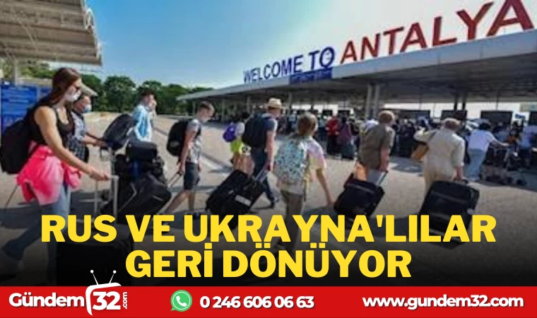 TURİSTLER ÜLKESİNE DÖNÜYOR