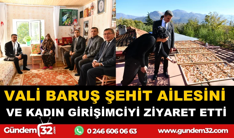 Vali Baruş Balkırı Köyününü Ziyaret Etti