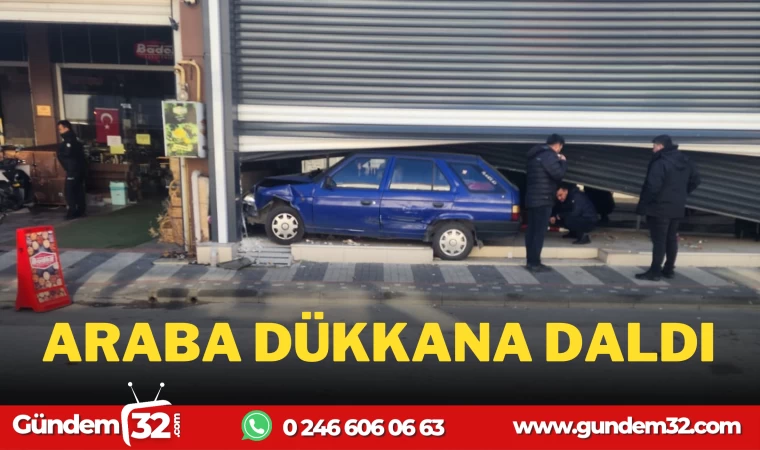 ARABA DÜKKANA DALDI