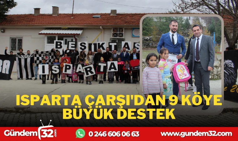 ISPARTA ÇARŞI'DANB9 KÖYE BÜYÜK DESTEK