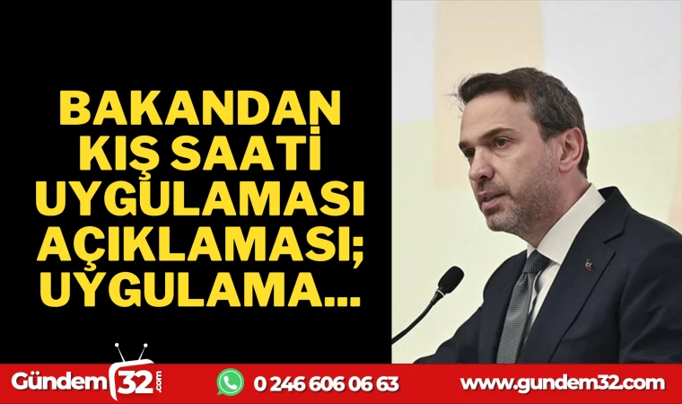 KIŞ SAATİ UYGULAMASI DEVAM EDECEK Mİ?