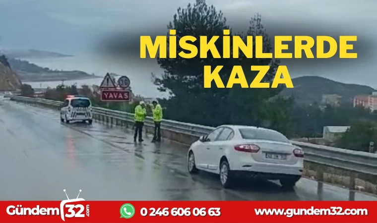 YAĞIŞ KAZA GETİRDİ