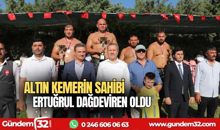 Altın kemerin sahibi Ertuğrul Dağdeviren oldu