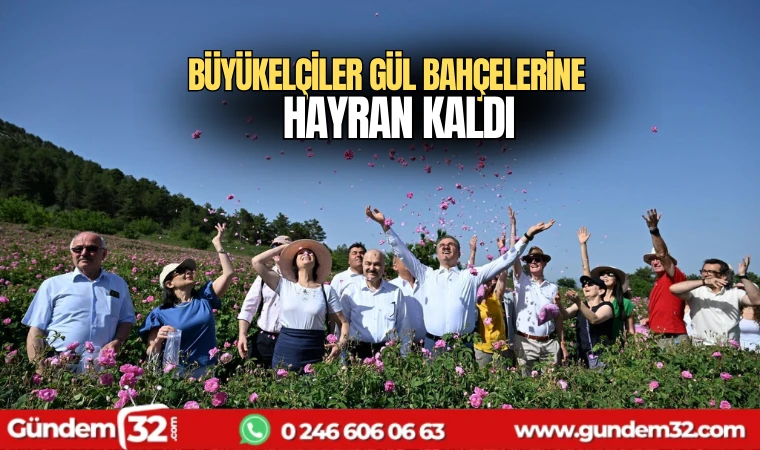 Büyükelçiler Gül Bahçelerine Hayran Kaldı