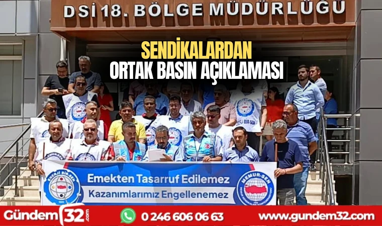 Enerji Bir-Sen ve Ulaştırma Memur-Sen Teşkilatlarının Ortak Basın Açıklaması