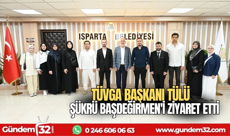 TÜVGA Başkanı Tülü Şükrü Başdeğirmen'i ziyaret etti