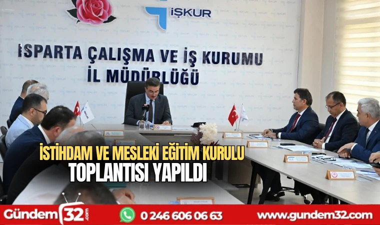 2024 Yılının 4. İstihdam ve Mesleki Eğitim Kurulu Toplantısı Yapıldı