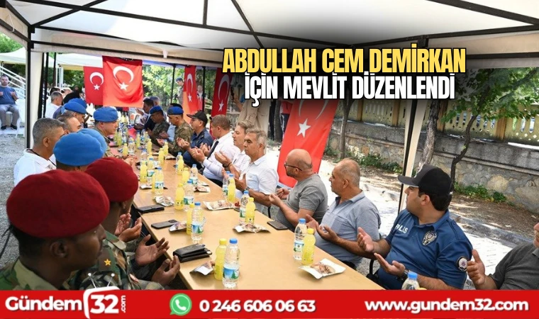 Abdullah Cem Demirkan için mevlit düzenlendi