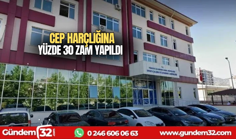 Cep harçlığına yüzde 30 zam yapıldı