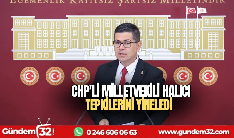 CHP'li milletvekili Halıcı tepkilerini yineledi