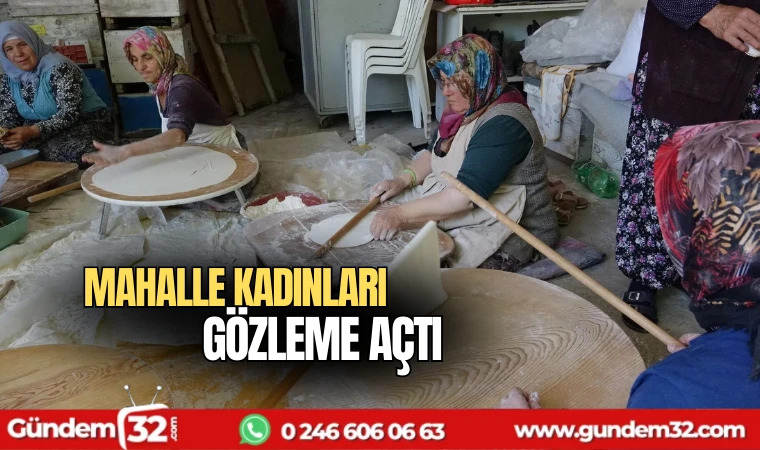 Mahalle kadınları gözleme açtı