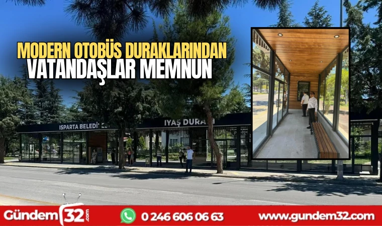 Modern otobüs duraklarından vatandaşlar memnun