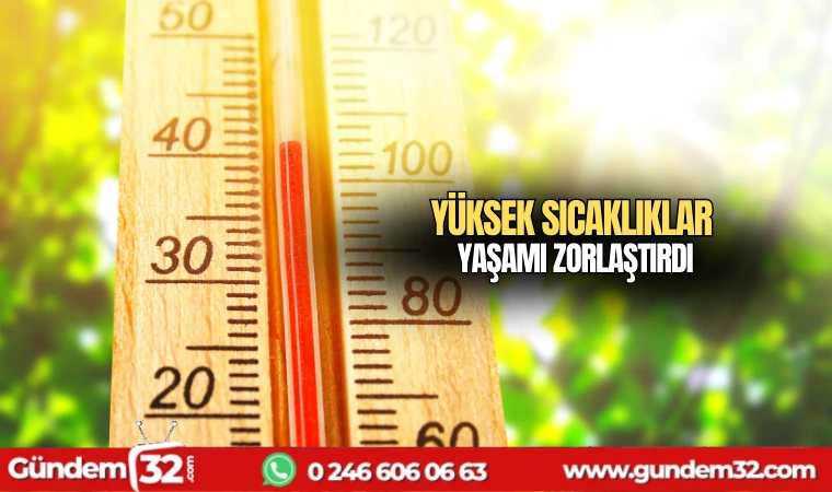 Yüksek sıcaklıklar yaşamı zorlaştırdı