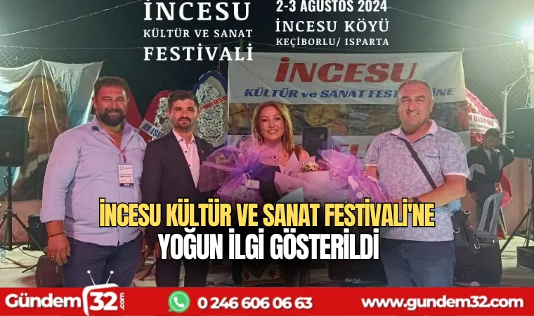 İncesu Kültür ve Sanat Festivali'ne yoğun ilgi