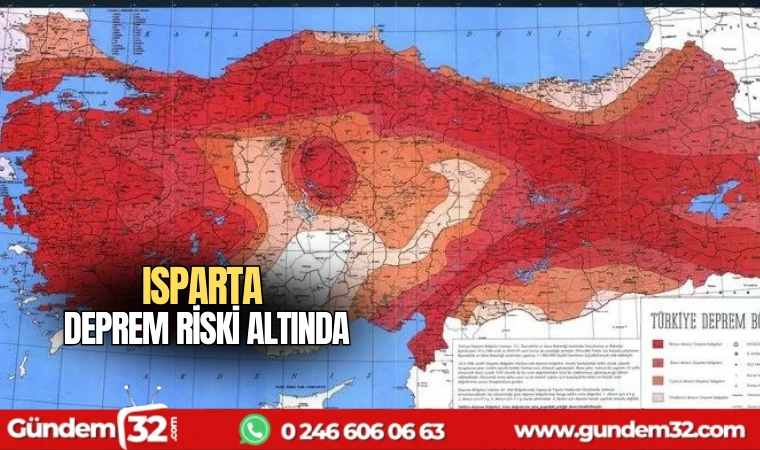 Isparta deprem riski altında