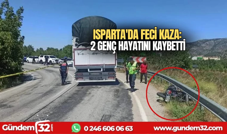 Isparta'da feci kaza: 2 genç hayatını kaybetti