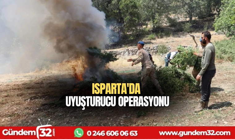 Isparta'da uyuşturucu operasyonu