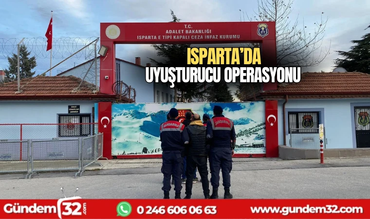 Isparta'da uyuşturucu operasyonu