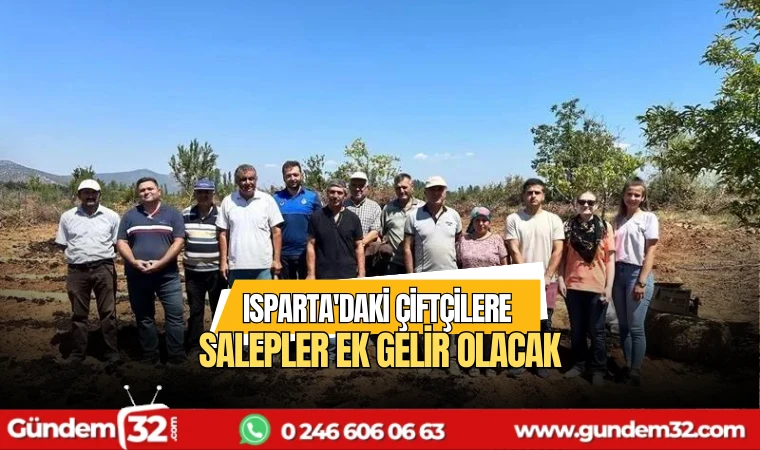 Isparta'daki çiftçilere salepler ek gelir olacak