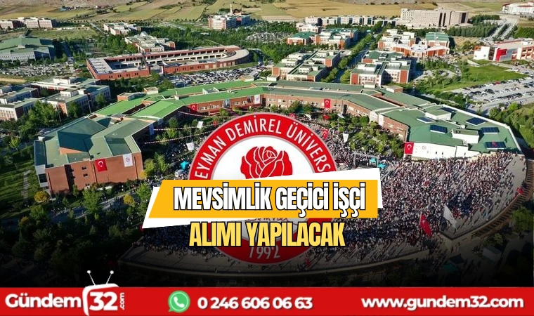 Mevsimlik Geçici İşçi Alımı Yapılacak