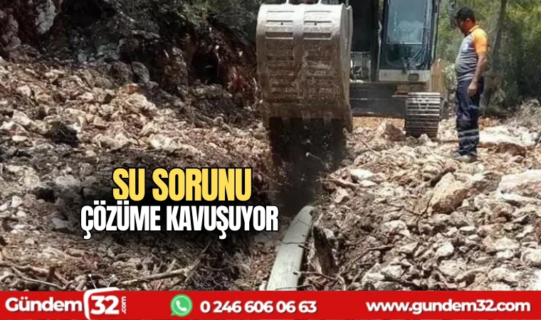 Su Sorunu Çözüme Kavuşuyor