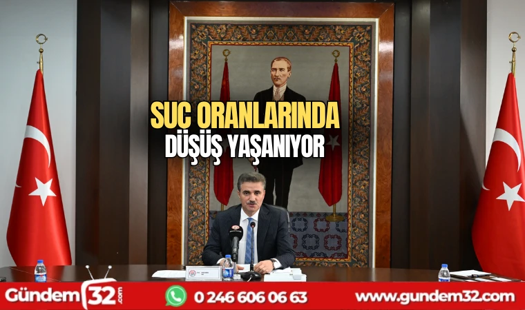 Suç oranlarında düşüş yaşanıyor