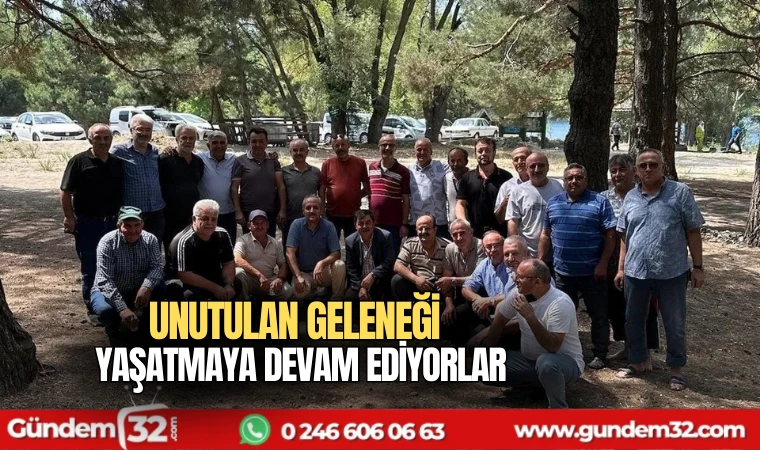 Unutulan geleneği yaşatmaya devam ediyorlar