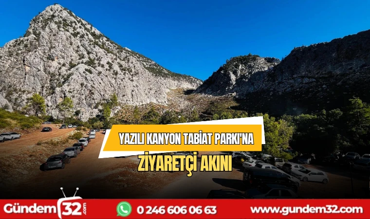 Yazılı Kanyon Tabiat Parkı'na ziyaretçi akını