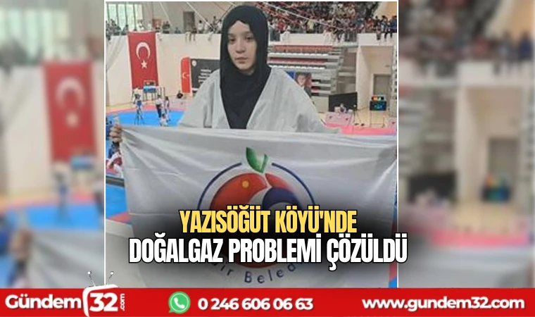 Yazısöğüt köyü'nde doğalgaz problemi çözüldü