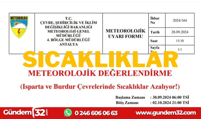 SICAKLIKLAR AZALIYOR MU ?