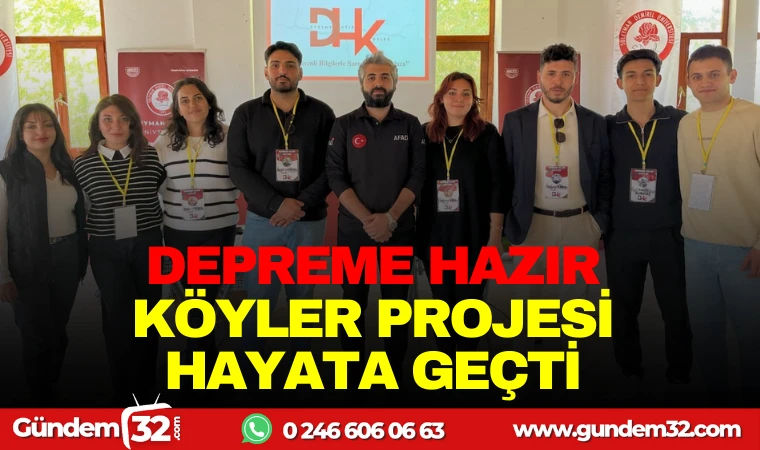 DEPREME HAZIR KÖYLER PROJESİ HAYATA GEÇTİ