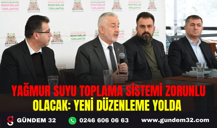 YAĞMUR SUYU TOPLAMA SİSTEMİ ZORUNLU OLACAK: YENİ DÜZENLEME YOLDA