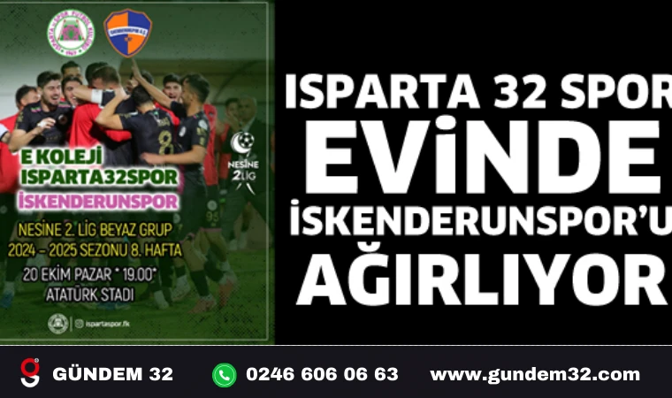 ISPARTA 32 SPOR EVİNDE KAZANMAK İSTİYOR