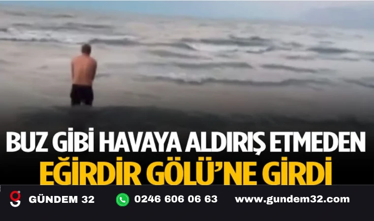 "Yarım Saat Kalacağım" Dedi, Göle Atladı