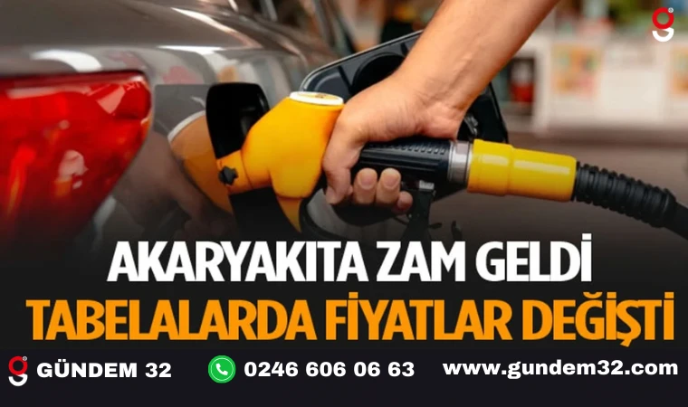 Akaryakıt Fiyatlarına Zam Geldi Isparta'da Tabelalar Değişti