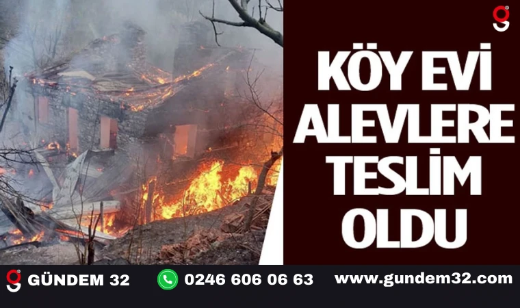 Alevler Kısa Sürede Evi Küle Çevirdi