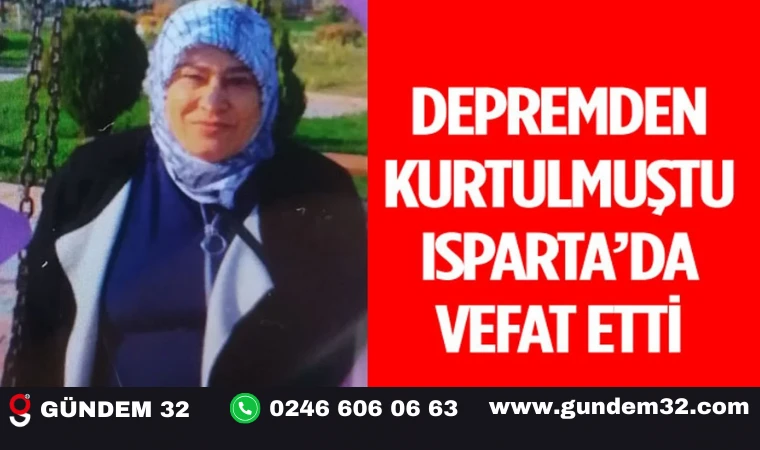 Depremzede Vesile Aslan Hayatını Kaybetti