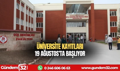 Üniversite kayıtları 19 Ağustos'ta başlıyor