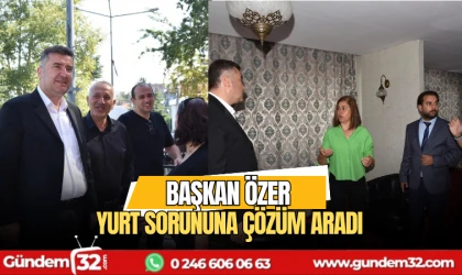 Başkan Özer Yurt sorununa çözüm aradı