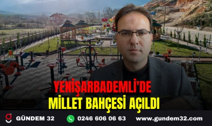 YENİŞARBADEMLİ'DE MİLLET BAHÇESİ AÇILDI