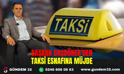 Başkan Daşdöner'den Taksi Esnafına Müjde