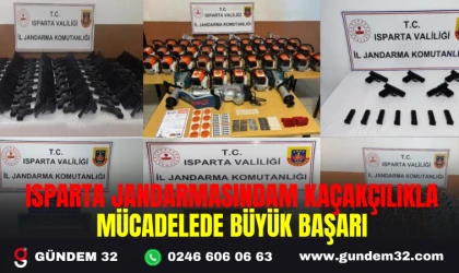 ISPARTA JANDARMASINDAM KAÇAKÇILIKLA MÜCADELEDE BÜYÜK BAŞARI